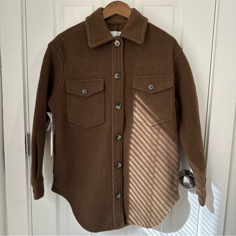 NWT WILFRED FREE GANNA JACKET 🤎💚 RUSTIC BROWN